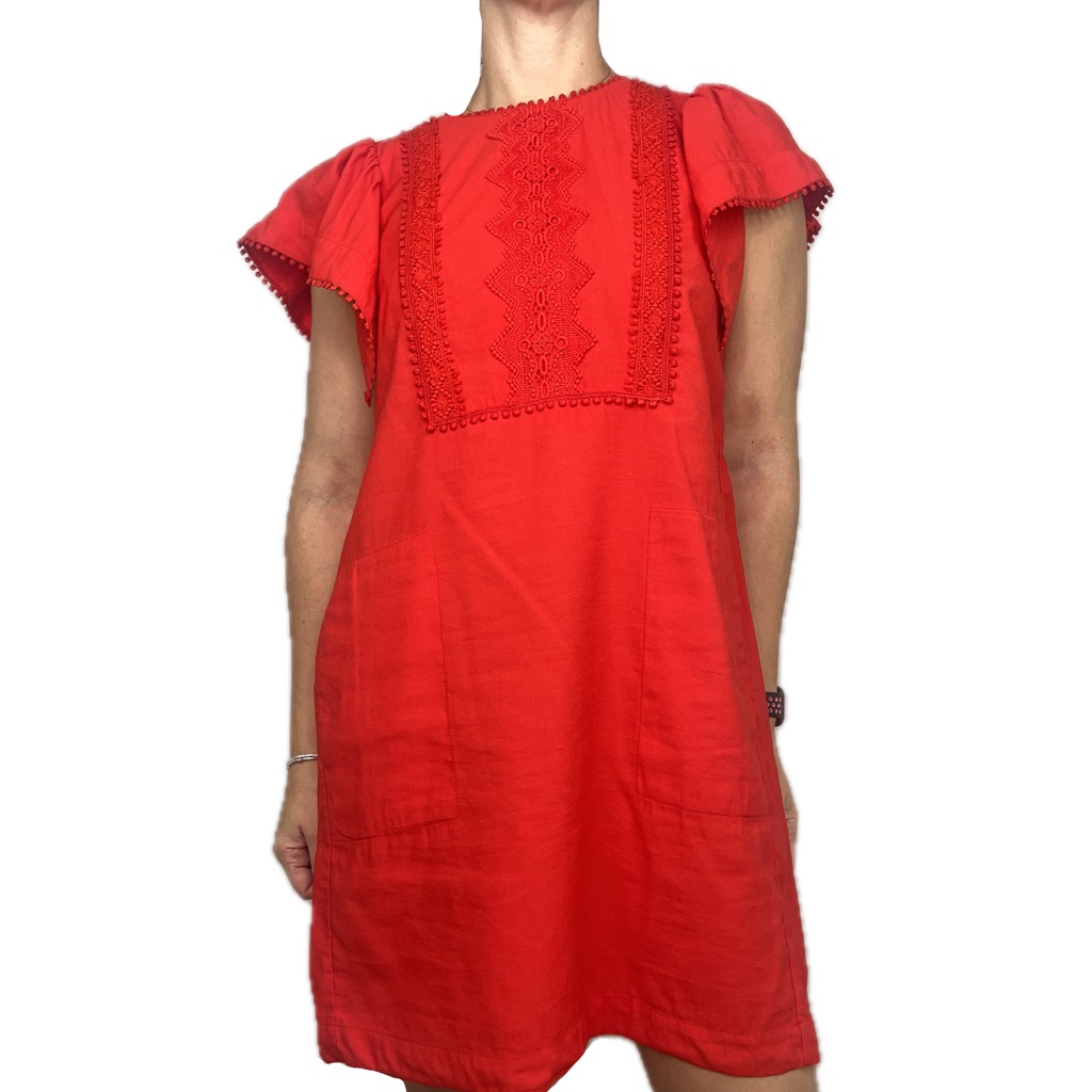Sabina Musayev Shift Red Dress